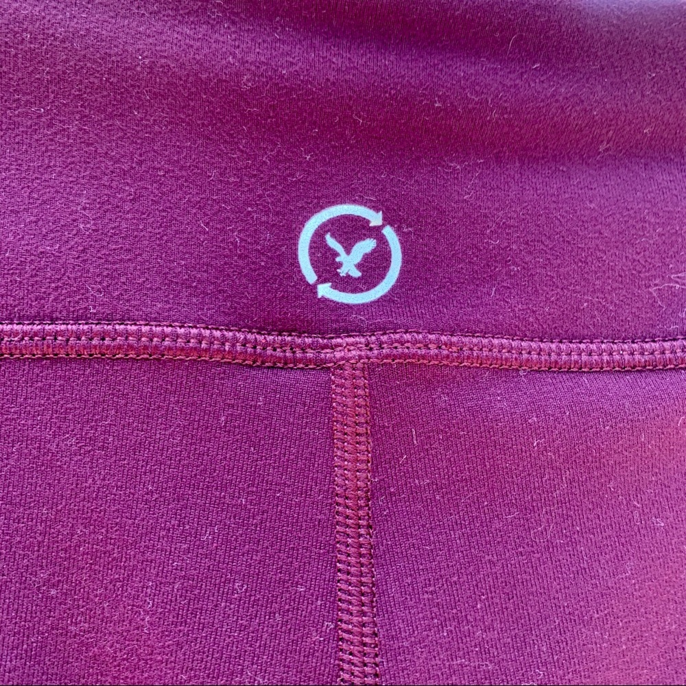 American Eagle Capri Maroon Leggings - Picture 4 of 7